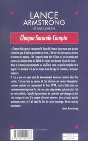 Chaque Seconde Compte - 4ème de couverture - Format classique