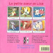 La petite soeur de Lisa - 4ème de couverture - Format classique
