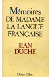 Memoires Mme Langue Francaise - Couverture - Format classique