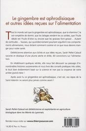 Le gingembre est aphrodisiaque - 4ème de couverture - Format classique