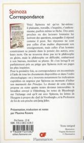 Correspondance - 4ème de couverture - Format classique