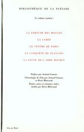 Les Rougon-Macquart, histoire naturelle et sociale d'une famille sous le Second Empire t.1 - 4ème de couverture - Format classique