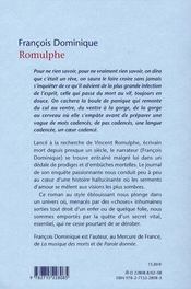 Romulphe - 4ème de couverture - Format classique