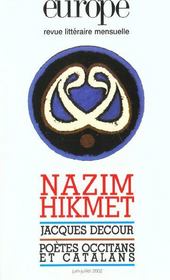 Europe nazim hikmet 878-879 juin juillet 2002 - Intérieur - Format classique