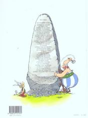 Astérix t.15 ; la zizanie - 4ème de couverture - Format classique