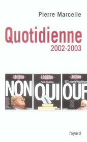 Quotidienne 2002-2003 - Intérieur - Format classique
