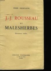 J.-J. Rousseau Et Malesherbes. - Couverture - Format classique