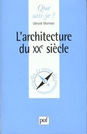 L'architecture du XX siècle - Intérieur - Format classique