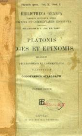 Platonis Leges Et Epinomis, 3 Vol. - Couverture - Format classique