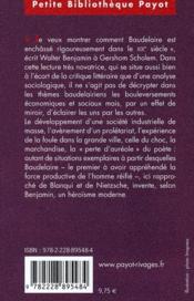 Charles Baudelaire - 4ème de couverture - Format classique