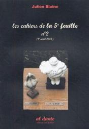 Les cahiers de la 5e feuille t.2 (1er avril 2002) - Couverture - Format classique