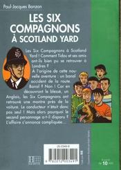 Les Six Compagnons A Scotland Yard - 4ème de couverture - Format classique