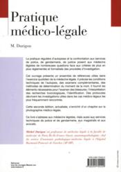 Pratique medico-legale - 4ème de couverture - Format classique