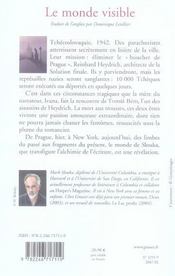 Le monde visible - 4ème de couverture - Format classique