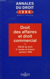 Droit Des Affaires Et Droit Commercial - Couverture - Format classique