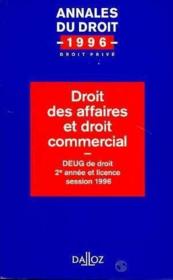Droit Des Affaires Et Droit Commercial - Couverture - Format classique