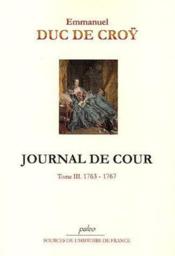 Journal de cour t.3 (1763-1767) - Couverture - Format classique