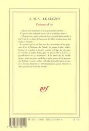 Poisson D'Or - 4ème de couverture - Format classique