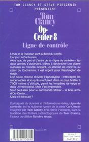 Op-center Tome 8 : ligne de contrôle - 4ème de couverture - Format classique