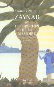 Zaynab ou les breches de la memoire - Intérieur - Format classique