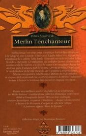 Petites histoires de... ; Merlin l'enchanteur - 4ème de couverture - Format classique