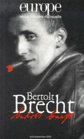 Revue Europe N.856-7 ; Bertolt Brecht - Couverture - Format classique