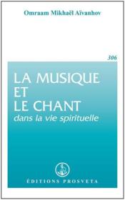 La musique et le chant dans la vie spirituelle - Couverture - Format classique