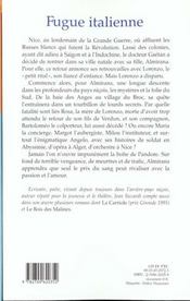 Fugue italienne - 4ème de couverture - Format classique