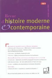 Rhmc 48-1 - janvier-mars 2001 48-1 - Intérieur - Format classique