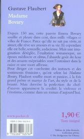 Madame Bovary - 4ème de couverture - Format classique