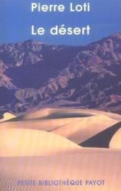Le desert - fermeture et bascule vers 9782228922968 - Couverture - Format classique