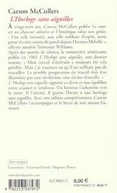 L'horloge sans aiguilles - 4ème de couverture - Format classique