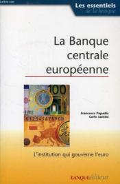 La banque centrale européenne - Couverture - Format classique