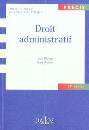 Droit Administratif ; 19e Edition - Intérieur - Format classique