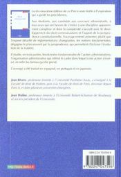 Droit Administratif ; 19e Edition - 4ème de couverture - Format classique