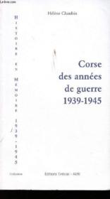 Corse des annees de guerre, 1939-1945 - Couverture - Format classique