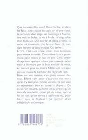 Bleu note - 4ème de couverture - Format classique