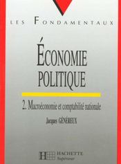 Economie Politique 2 Macroeconomie - Intérieur - Format classique