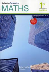 PERSPECTIVES ; mathématiques ; 1ère professionnelle bac pro ; groupements A et B industriel ; livre de l'élève (édition 2010) - Couverture - Format classique