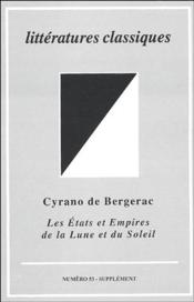 REVUE DE LITTERATURES CLASSIQUES N.53 ; Cyrano de Bergerac ; les états et empires de la lune et du soleil - Couverture - Format classique