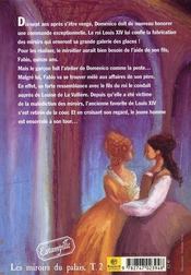 Les miroirs du palais t.2 ; l'allée de lumière - 4ème de couverture - Format classique