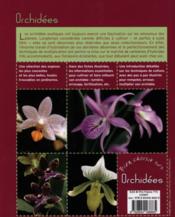 Orchidées - 4ème de couverture - Format classique