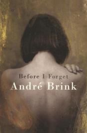 Before I Forget - Couverture - Format classique