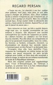 Regard persan - 4ème de couverture - Format classique