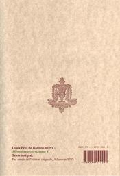 Mémoires secrets ou journal d'un observateur t.8 1775 - 4ème de couverture - Format classique