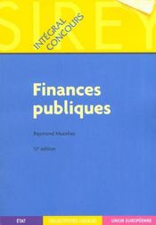Finances Publiques ; 12e Edition - Intérieur - Format classique