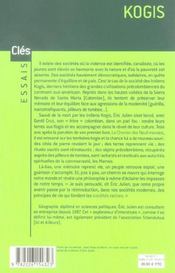 Kogis ; le message des derniers hommes et non Kogis ; le réveil d'une civilisation précolombienne - 4ème de couverture - Format classique