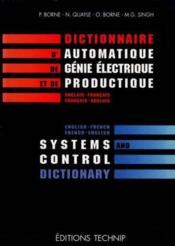 Dictionnaire d'automatique, d'électronique et de productique - Couverture - Format classique