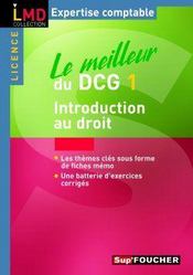 Vente  Le meilleur du DCG t.1 ; introduction au droit  - Françoise Rouaix 