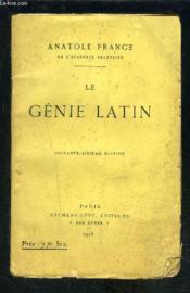 Le Genie Latin - Couverture - Format classique